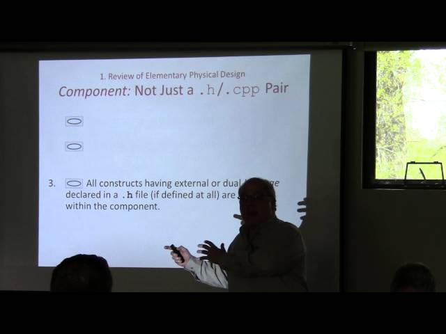 John Lakos: Large-Scale C++: Advanced Levelization Techniques, Part I