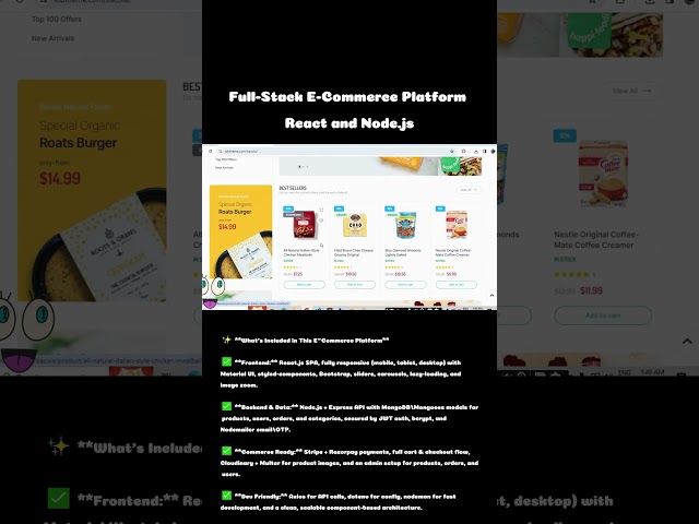 Full-Stack E-Commerce Platform | React and Node.js