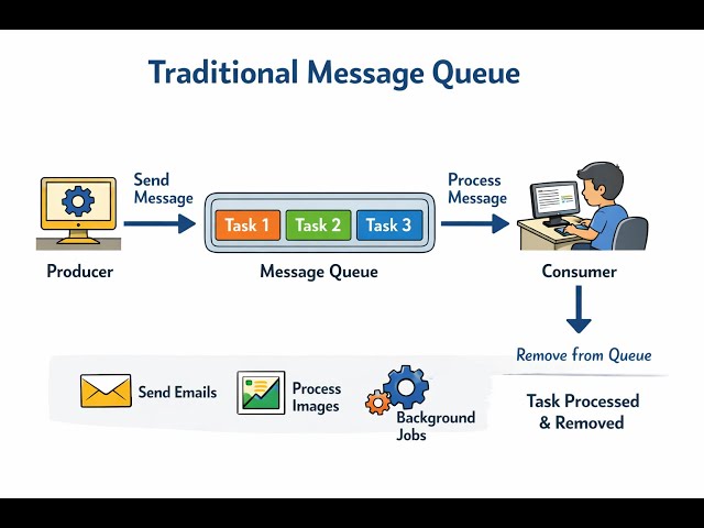 Kafka vs RabbitMQ vs Traditional Message Queues