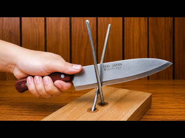 Easy Way To Sharpen A Knife Razor Sharp! This Simple Tool Actually Works 😱