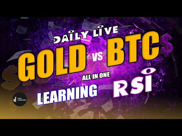 GOLD & BTC LIVE Trading | Forex Live Trading Room 28th September 26 #crypto #forexlive #gold #rsi