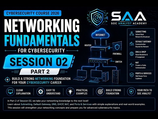 Learn Networking Basics for Cybersecurity | Session 02 | Part 2