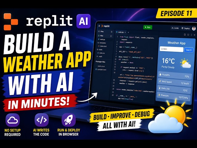 Replit AI Explained | Build a Weather App with AI in Minutes | AI Tools Series – Episode 11