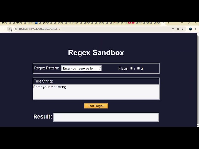 Regex SandBox ✅