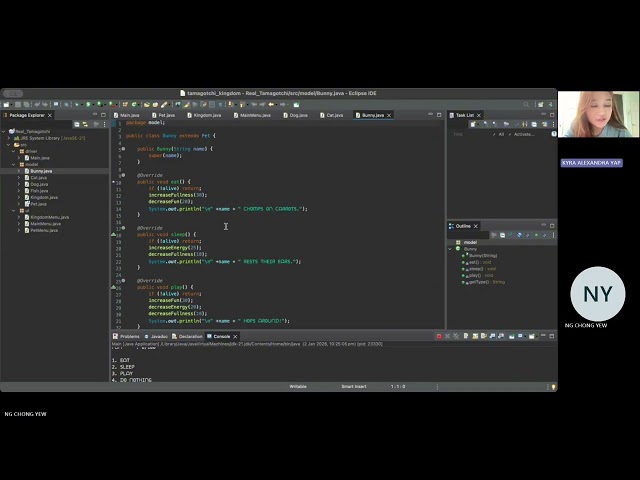 tamagotchi kingdom (OOP final project presentation)