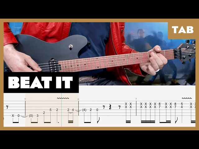 Michael Jackson - Beat It (Eddie Van Halen) - Guitar Tab | Lesson | Cover | Tutorial