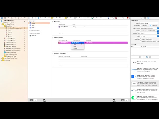 Core Data part 4 / 5 - Change Core Data model, SortDescriptor, NSPredicate & filter Array
