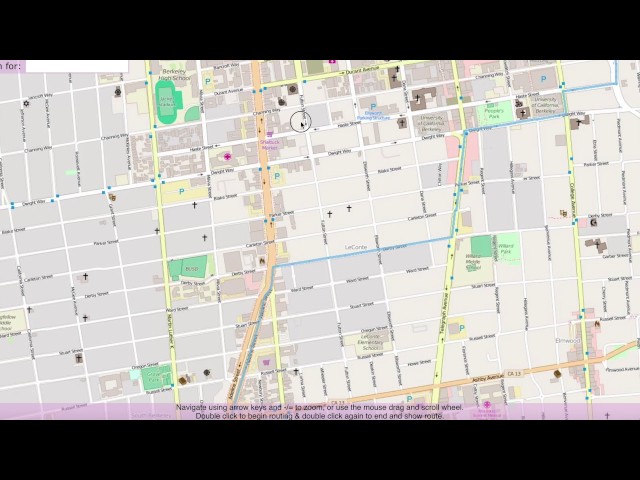 Map of Berkeley Project (Java)