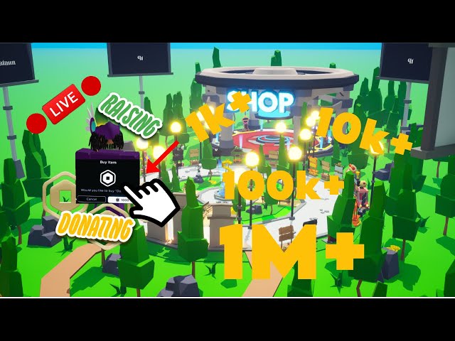 PLS DONATE LIVE GIVING OUT ROBUX l NOT ENDING UNTIL 150K