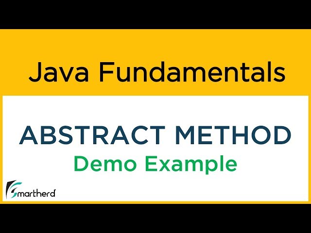 Java Abstract method - abstract keyword example. Java Beginners Tutorials #18.2