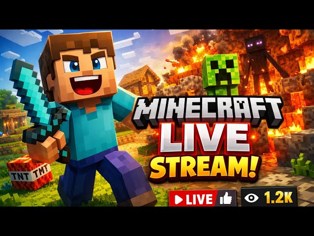 minecraft live stream 😁#live