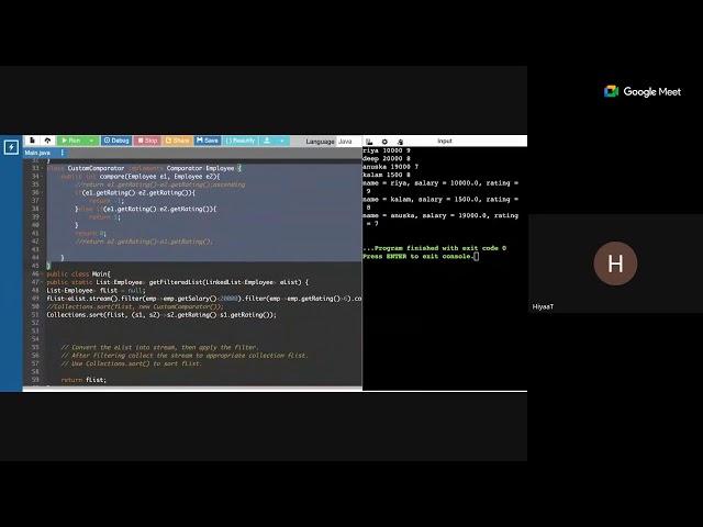 Practice Session for OPPE2 -JAVA