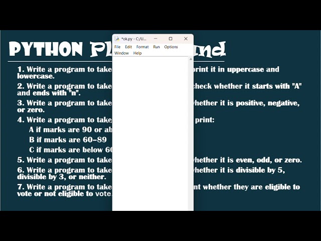 Strings and conditional statement practice questions