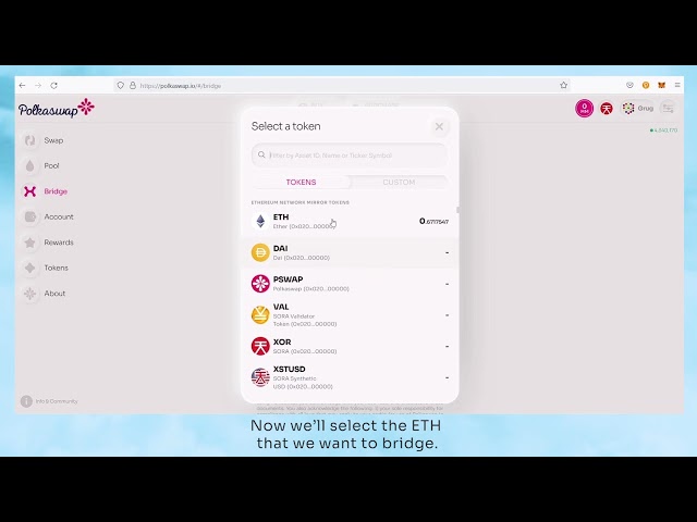 How to Buy $XOR on Polkaswap