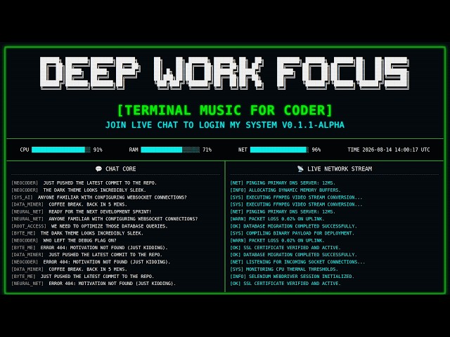 Late Night Deep Work Music – Debugging & Refactoring Flow State