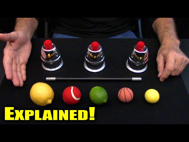 Cups and Balls ~ with a twist (Sleight-of-Hand Tutorial)