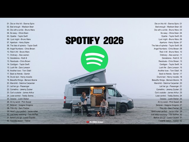 🩶Trending Healing Music Spotify 2026 || Viral English Songs on Tiktok -- Top Pop Hits Travel 2026🟢