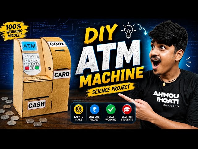 How To Make Diy Atm Machine || Science Project @thersindustriesexperiment 