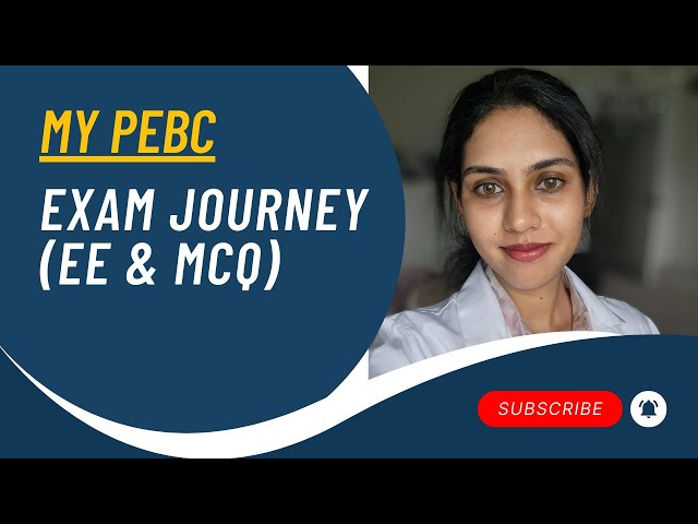 How I Passed the PEBC on 1st Attempt