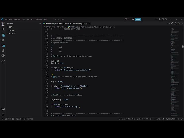 BOOLEAN AND LOGICAL OPERATORS