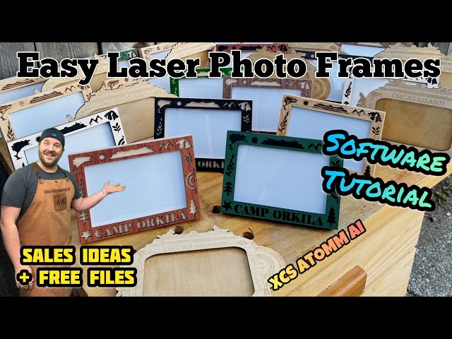 Easy Laser Picture Frames: Design Software Tutorials & Free Files, Sales Ideas, Laser Tips, & More