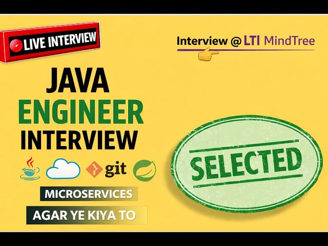 🔴LTI Mindtree Java Interview 🔥 | Agar LTI hai to check krlo | SELECTED ✅”