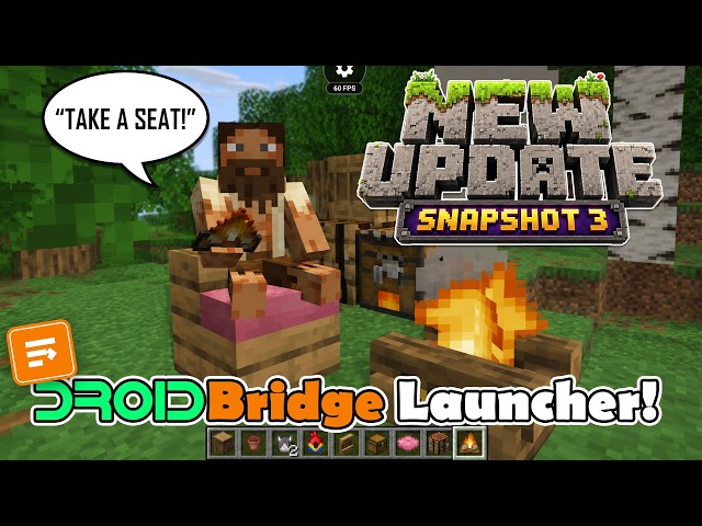 You Can Sit Now In Java Minecraft With DroidBridge Launcher On Android