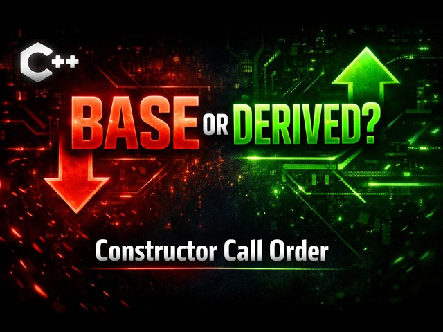 Constructor Call Order in C++ (Hindi) | Base vs Derived Class Inheritance Confusion Clear!