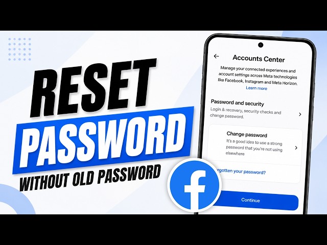How To Change Facebook Password Without Old Password (100% Working)