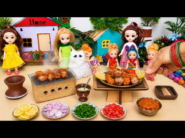 🐔 🔥 Village Style Main Mini Chicken Tikka Recipe 😋Amazing Mini 🐔 tikka || Sabi Mini Village Recipes😋