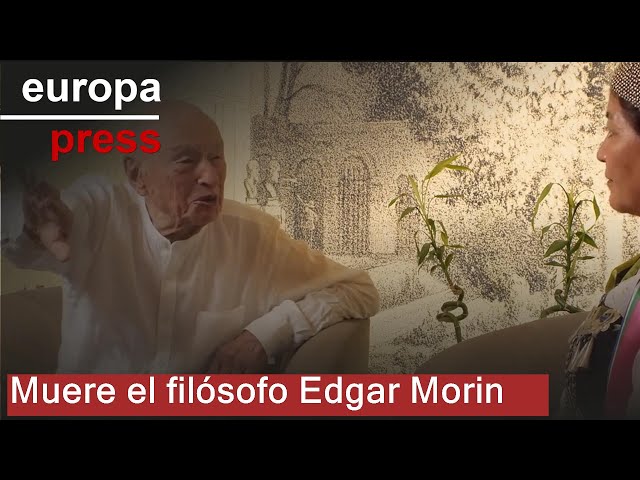 Edgar Morin, the philosopher who created the theory of complex thought, dies at 104.