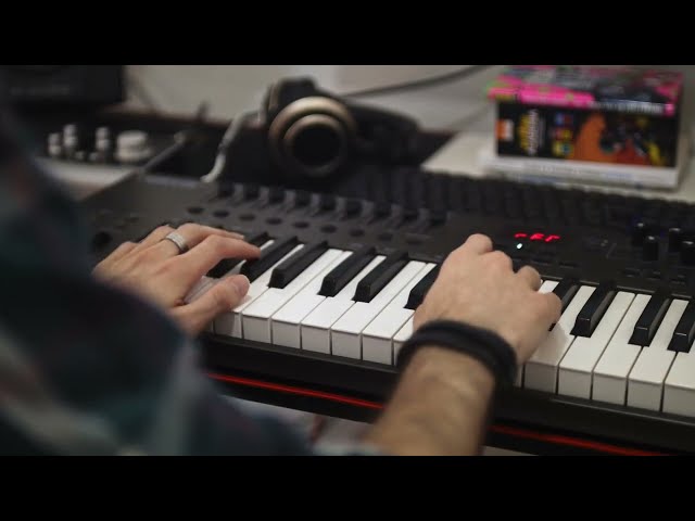 Recording heavy synth riff