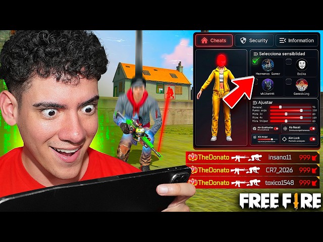 A HACKER CONFIGURED MY COMPUTER WITH THE ALL-HEADSHOT PANEL IN FREE FIRE!! - TheDonato