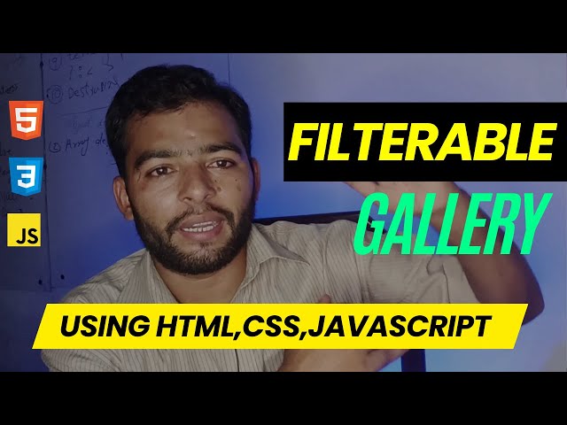 🚀 HTML CSS JavaScript Project | Build a Dynamic Filterable Gallery for Your Website