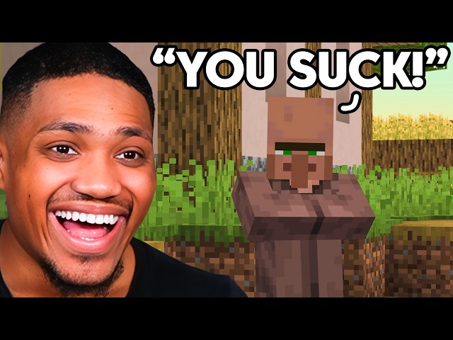 I Made Villagers TALK In Minecraft😭