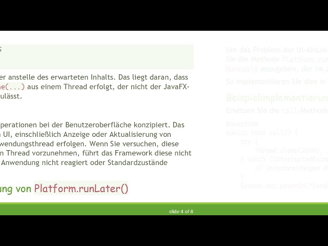 Lösung von JavaFX-Szenenwechselproblemen aus verschiedenen Threads