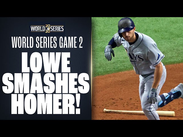 Brandon Lowe CRANKS solo shot in World Series Game 2 to put Rays up vs. Dodgers!