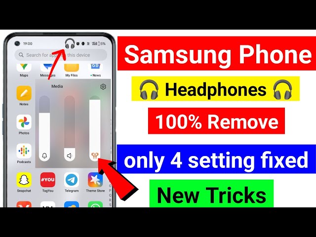 how to remove headphone mode in samsung/how to remove headphone symbol samsung/headphones remove 🎧