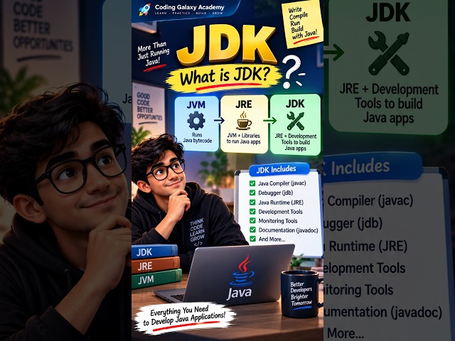 What is JDK? | Java Development Kit Explained in 30 Seconds ☕ #shorts #viral