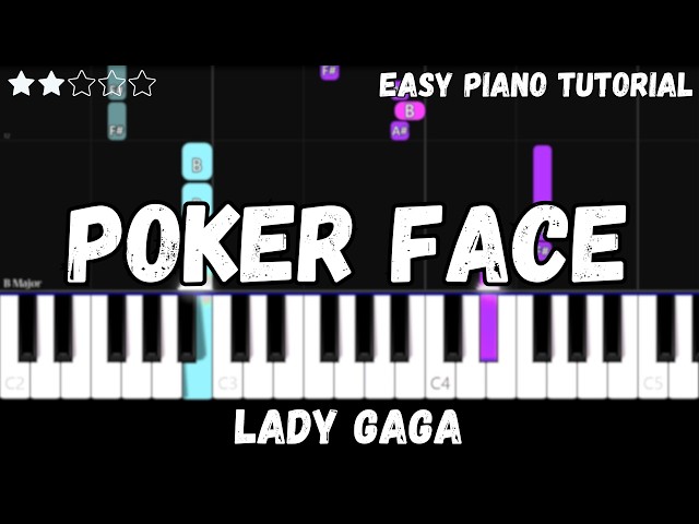 Lady Gaga - Poker Face (Easy Piano Tutorial)