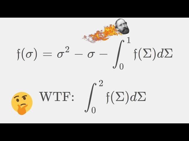 WTF is this equation? Exploring a Fredholm Integral Equation