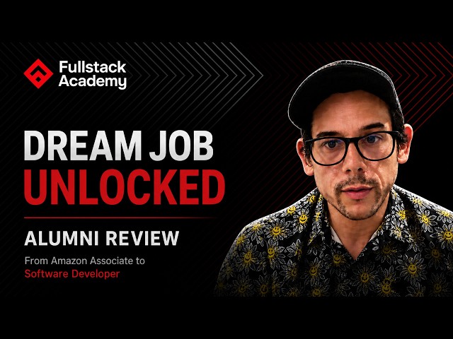 Amazon Associate to Software Developer | Antonio's Journey| Fullstack Academy Reviews 2026