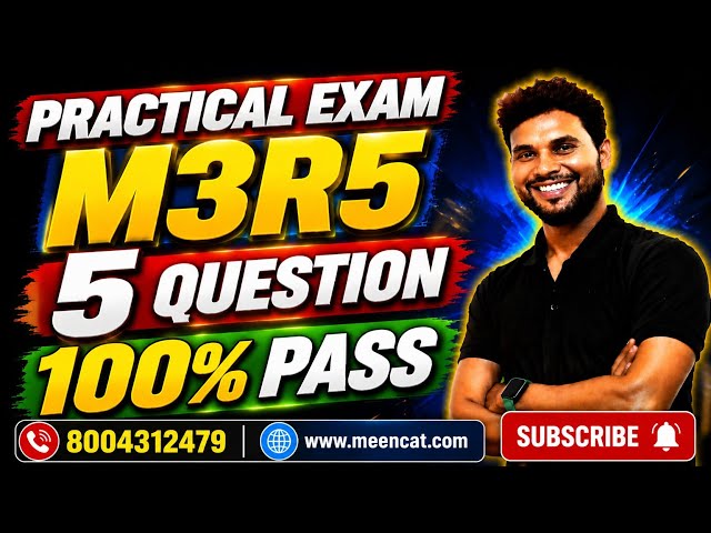 🚨 M3R5 Practical 2026 | Last Minute Top 5 Questions