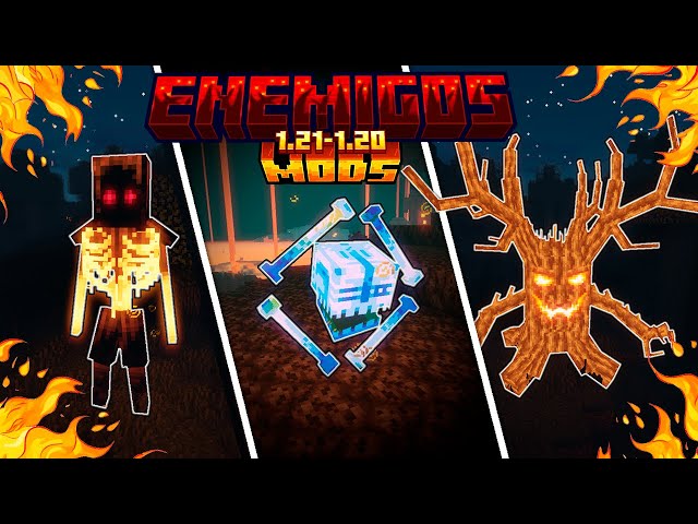 🩸 10 Mejores MODS de Enemigos [Minecraft Java 1.21-1.20] ✅