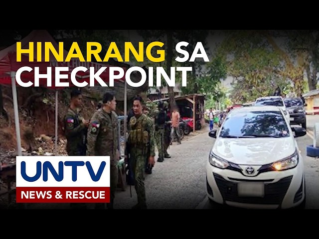 Mga miyembro ng MILF, hinarang sa checkpoint