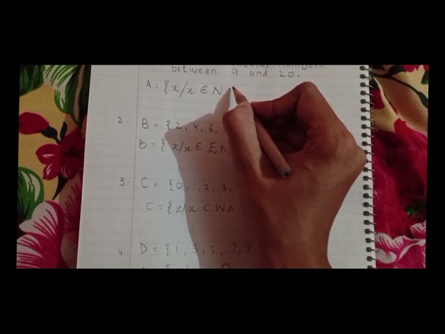 Converting set into set builder form