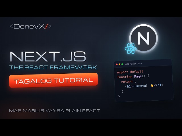 Next.js Tutorial Tagalog Part 1 | Ano ang Next.js? Project Structure para sa Beginners