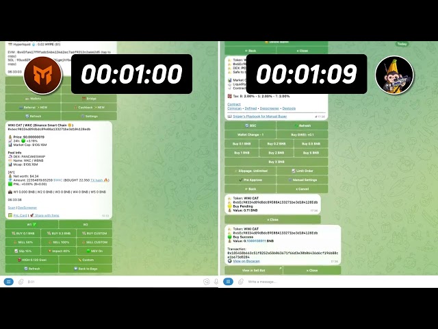 The Fastest Telegram Trading Bot on BNB (comparison)