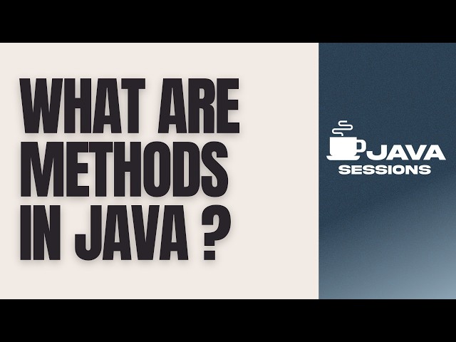 Methods in Java Explained | Instance, Static, Void & Parameterized Methods | Java Tutorial | Ch15